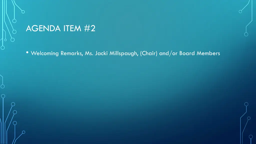 agenda item 2