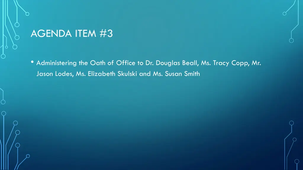 agenda item 3