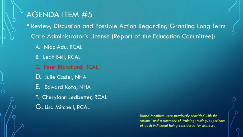 agenda item 5 review discussion and possible 2