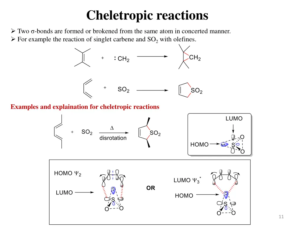 cheletropic reactions
