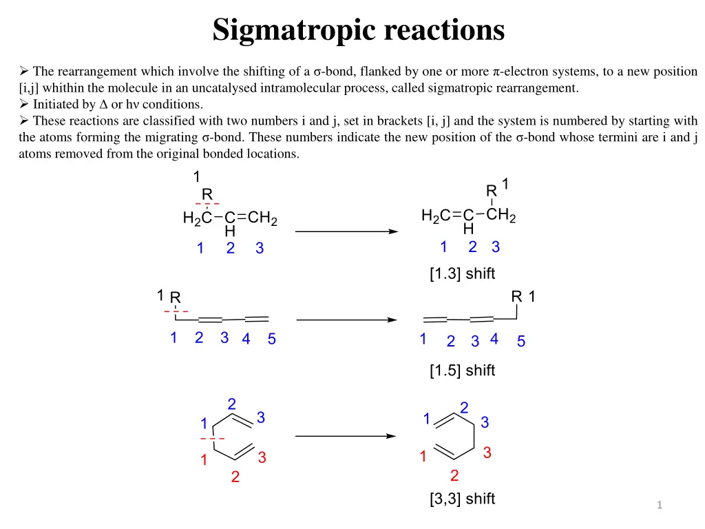 sigmatropic reactions
