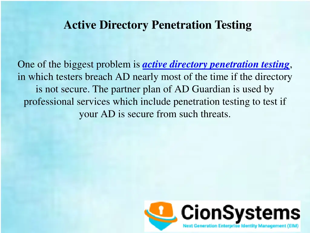 active directory penetration testing