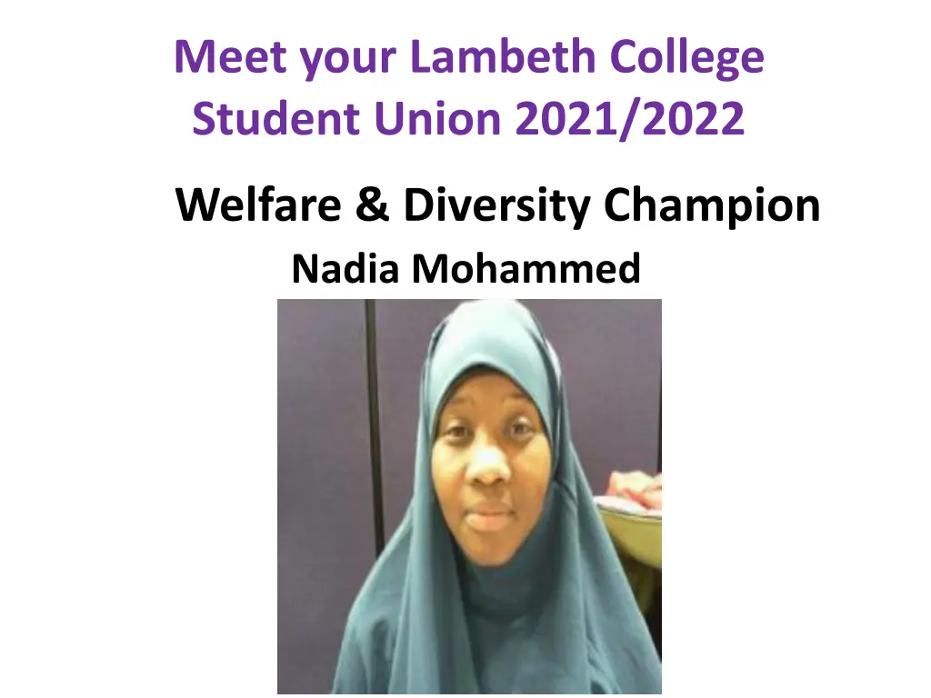 meet your lambeth college student union 2021 2022 6
