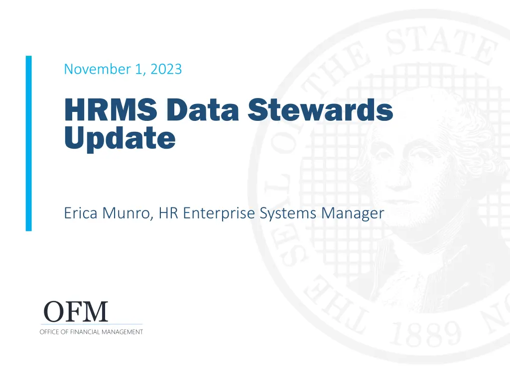 november 1 2023 hrms data stewards update