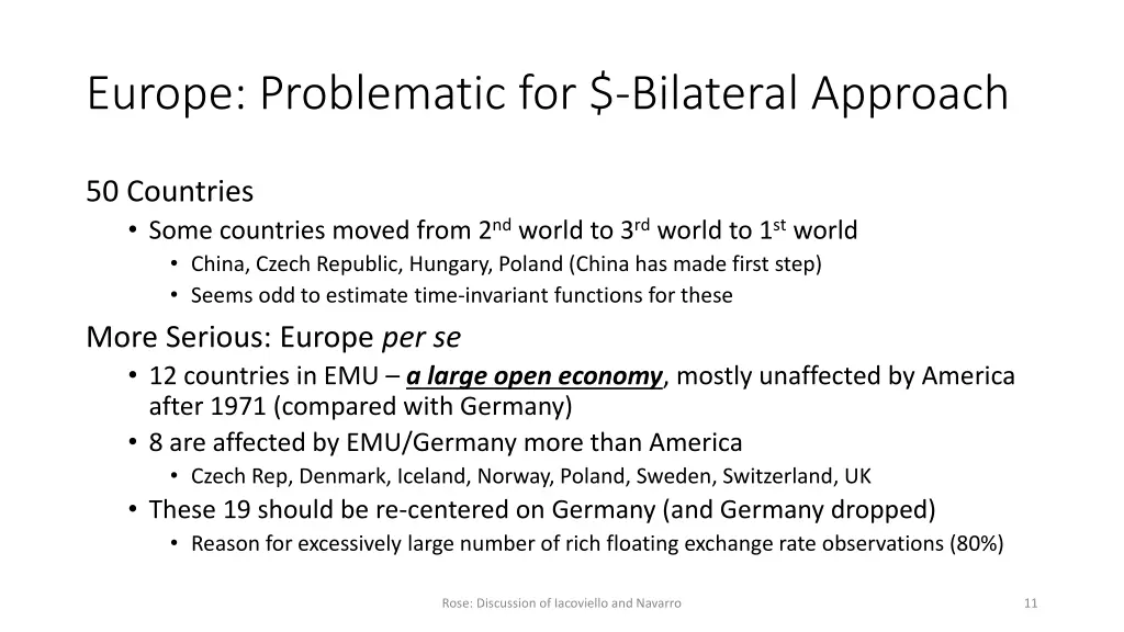 europe problematic for bilateral approach