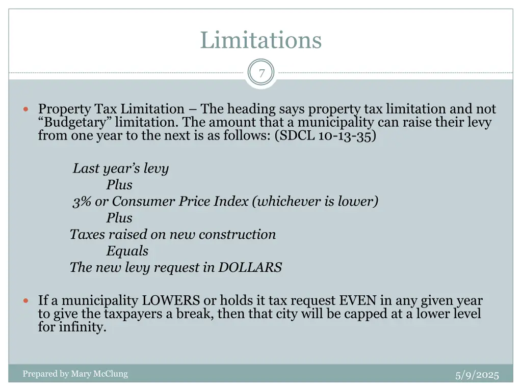 limitations 1