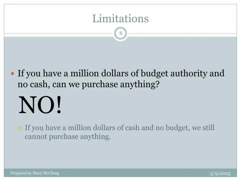 limitations