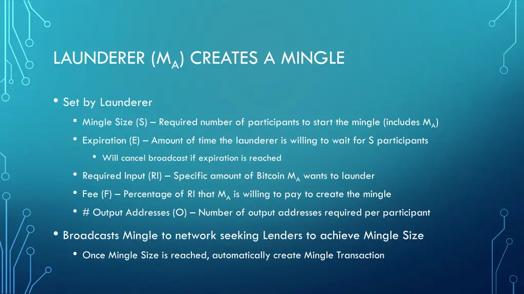 launderer m a creates a mingle