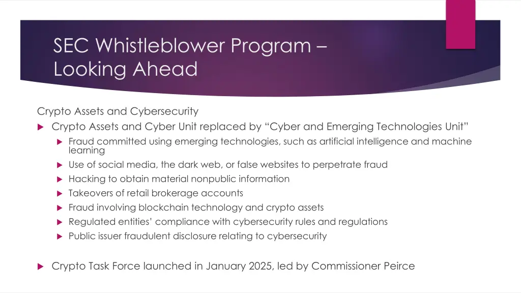 sec whistleblower program looking ahead 1