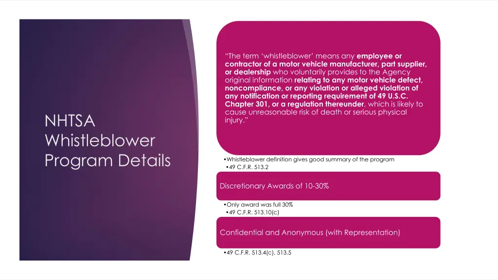 the term whistleblower means any employee