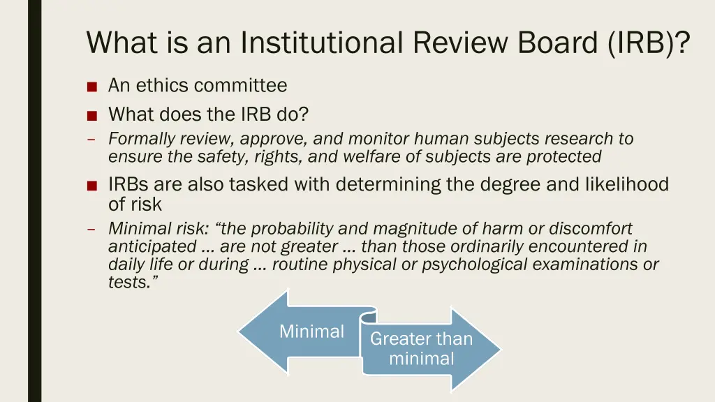 what is an institutional review board irb