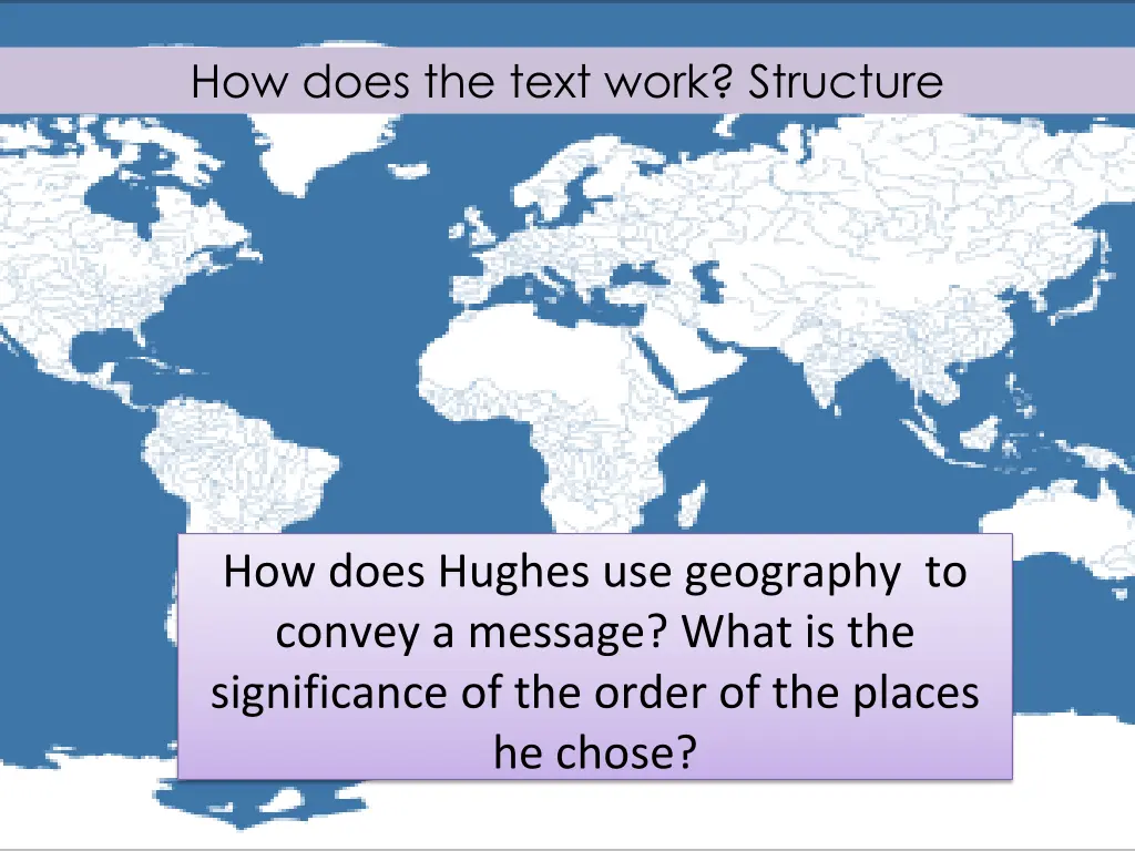 how does the text work structure 1