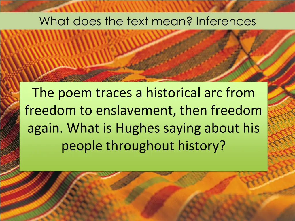 what does the text mean inferences 1