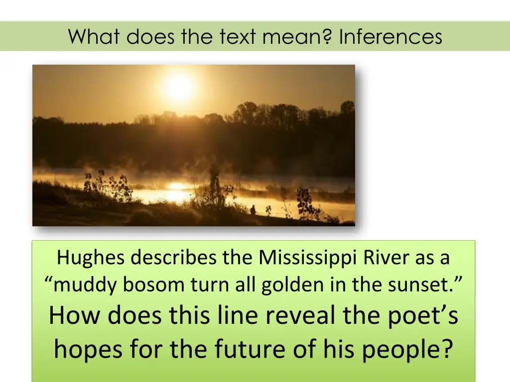 what does the text mean inferences