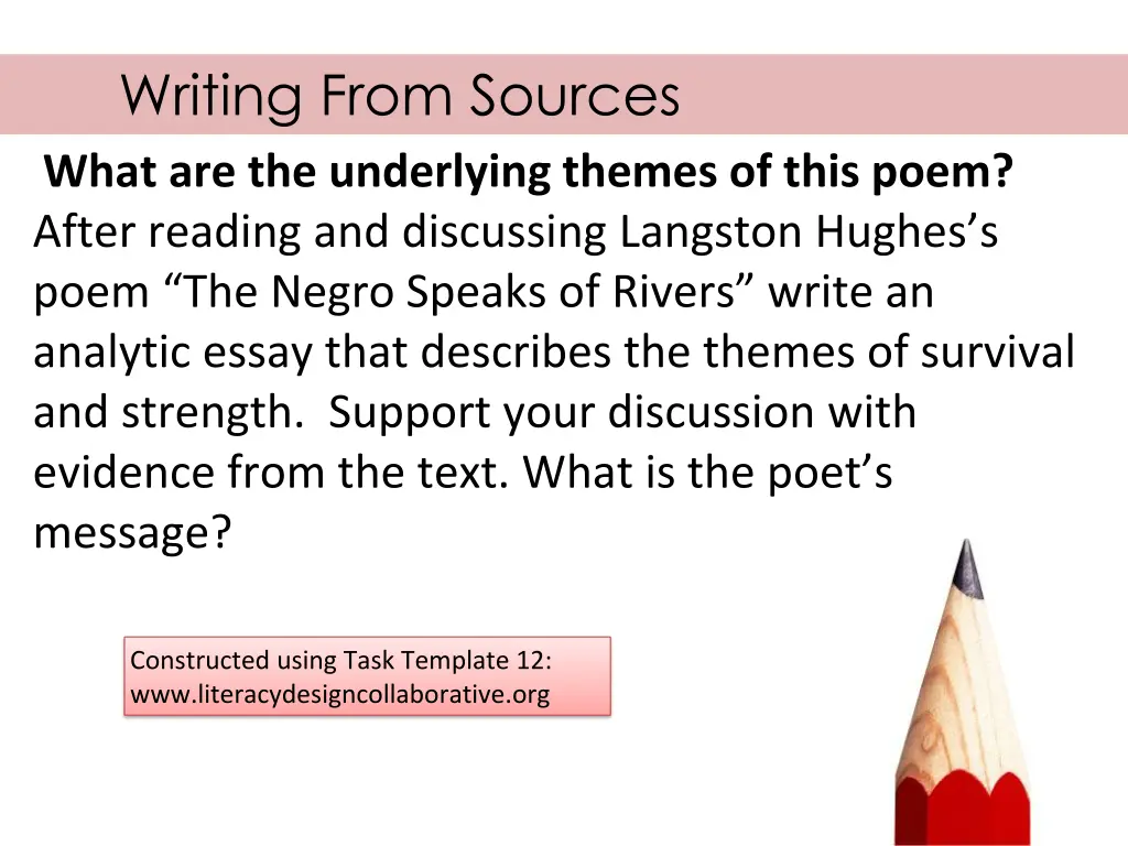 writing from sources