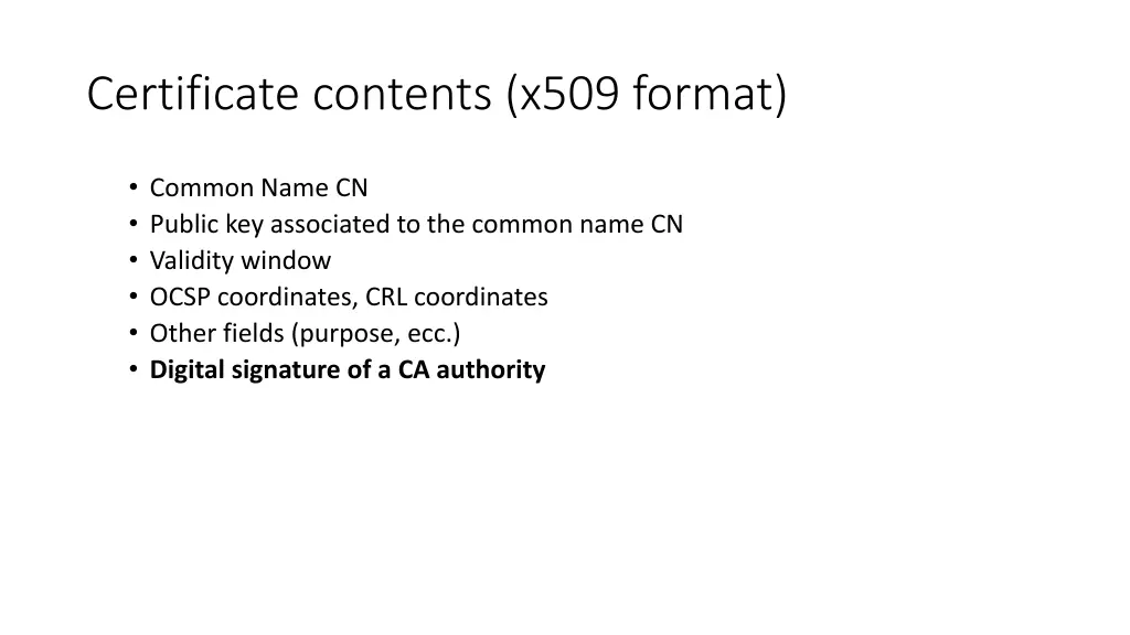 certificate contents x509 format