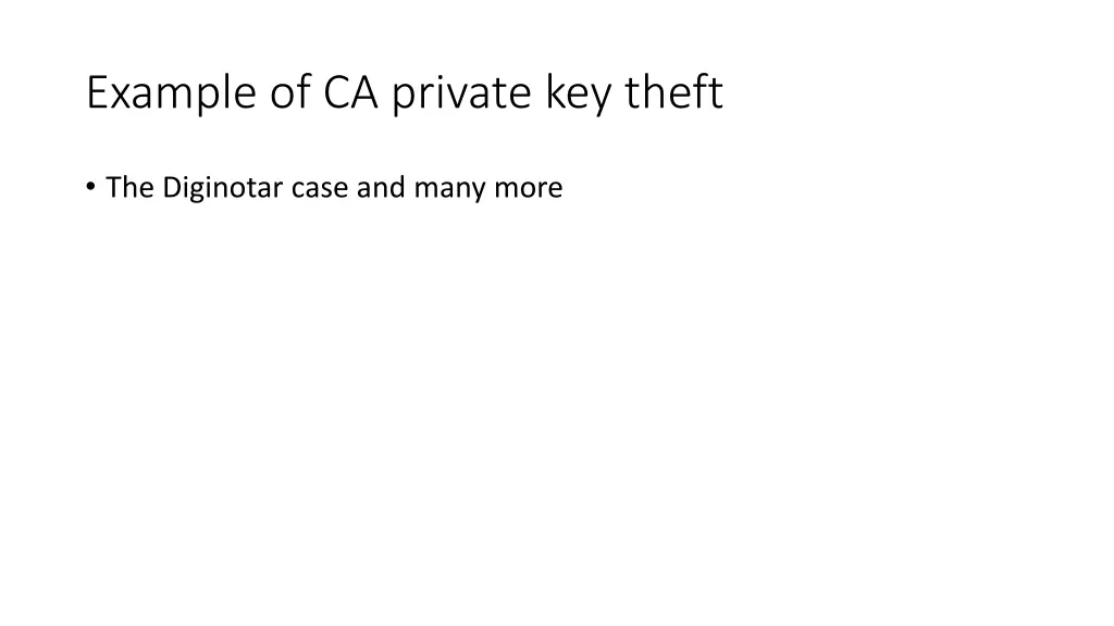 example of ca private key theft