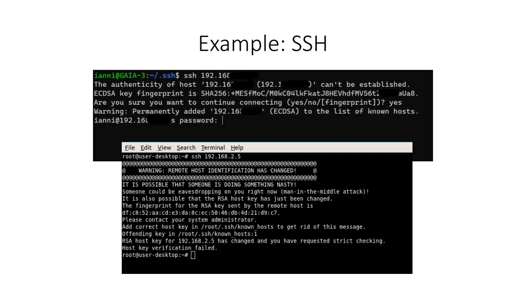 example ssh
