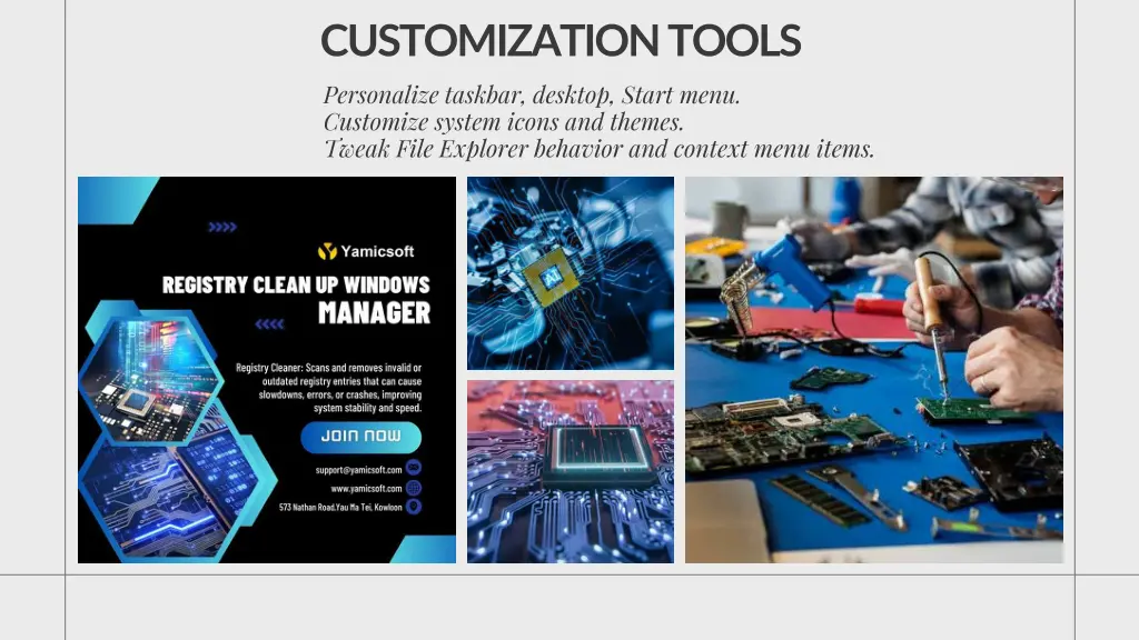 customization tools