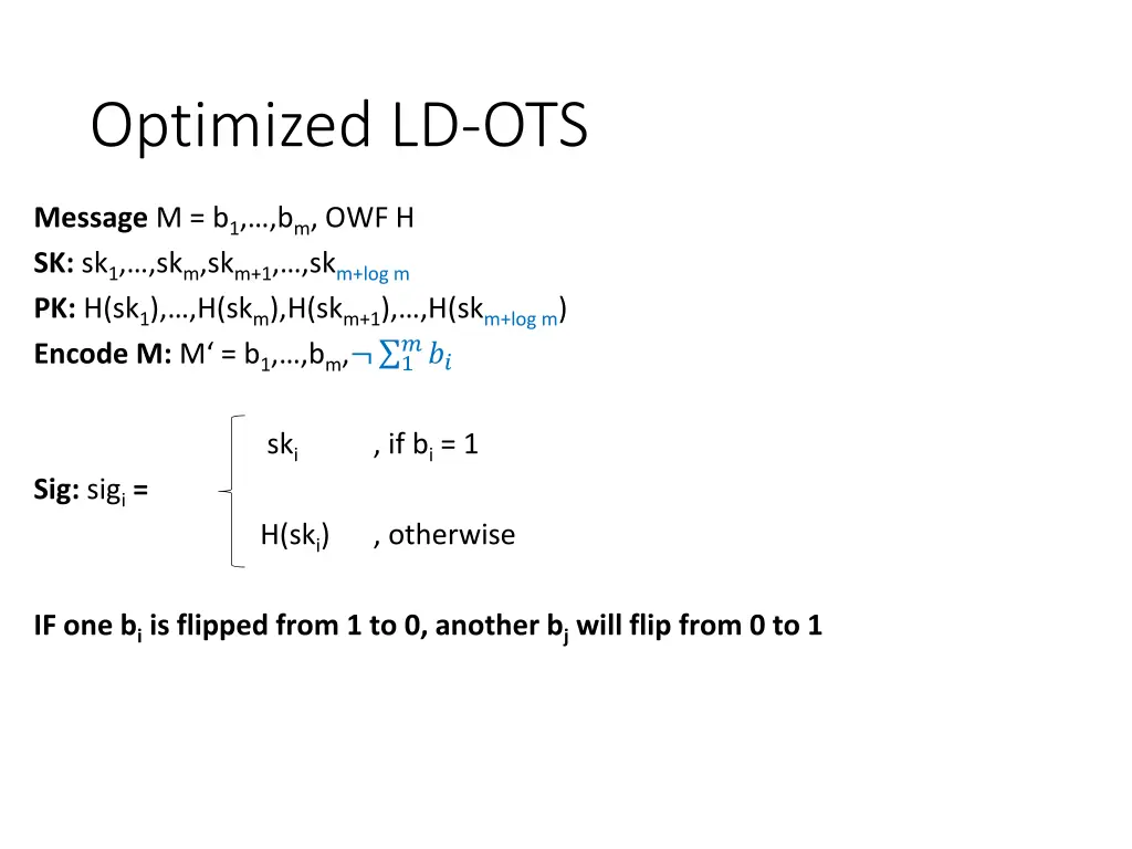 optimized ld ots