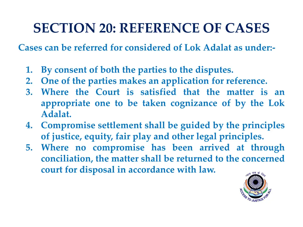 section 20 reference of cases