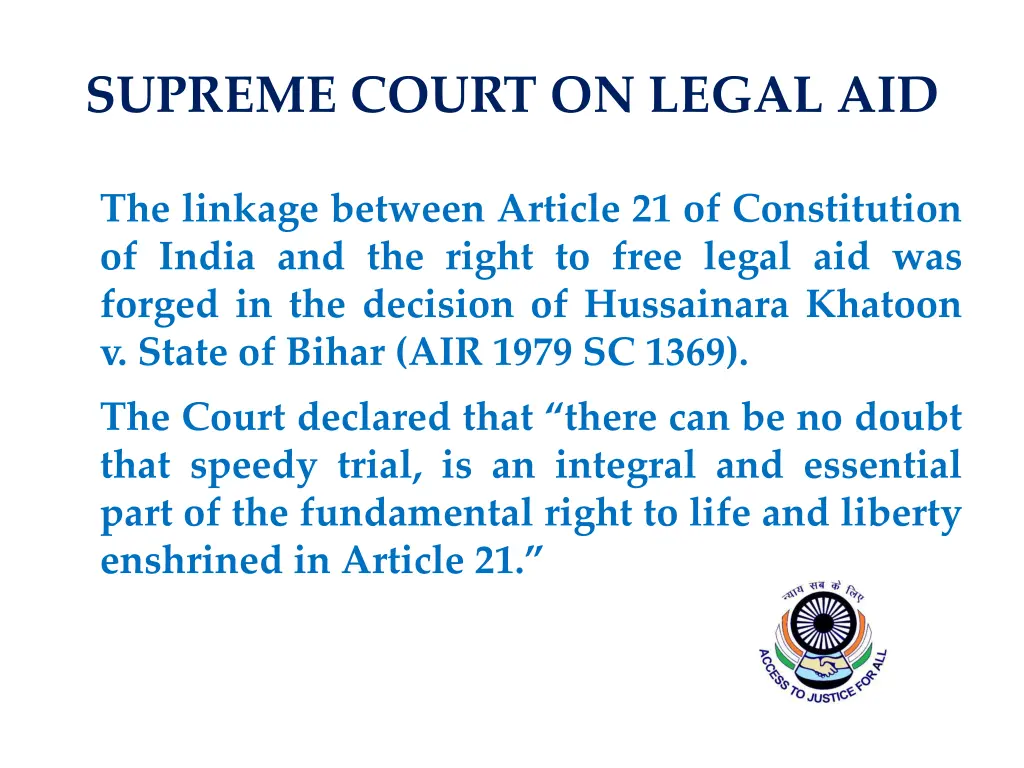 supreme court on legal aid