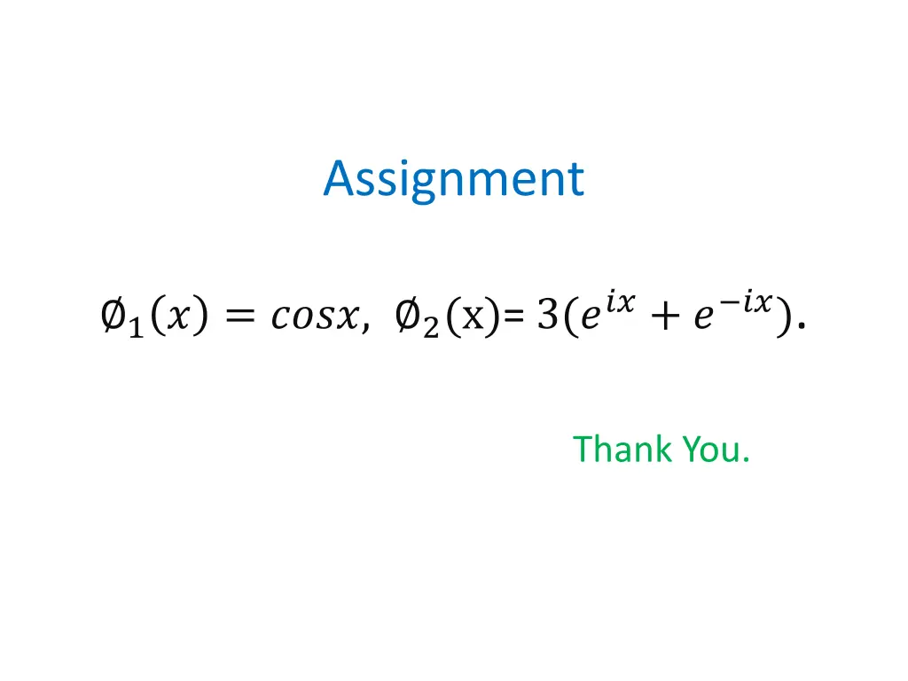 assignment