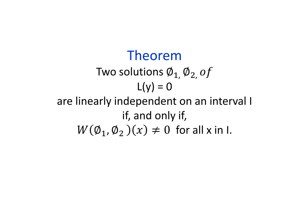 theorem
