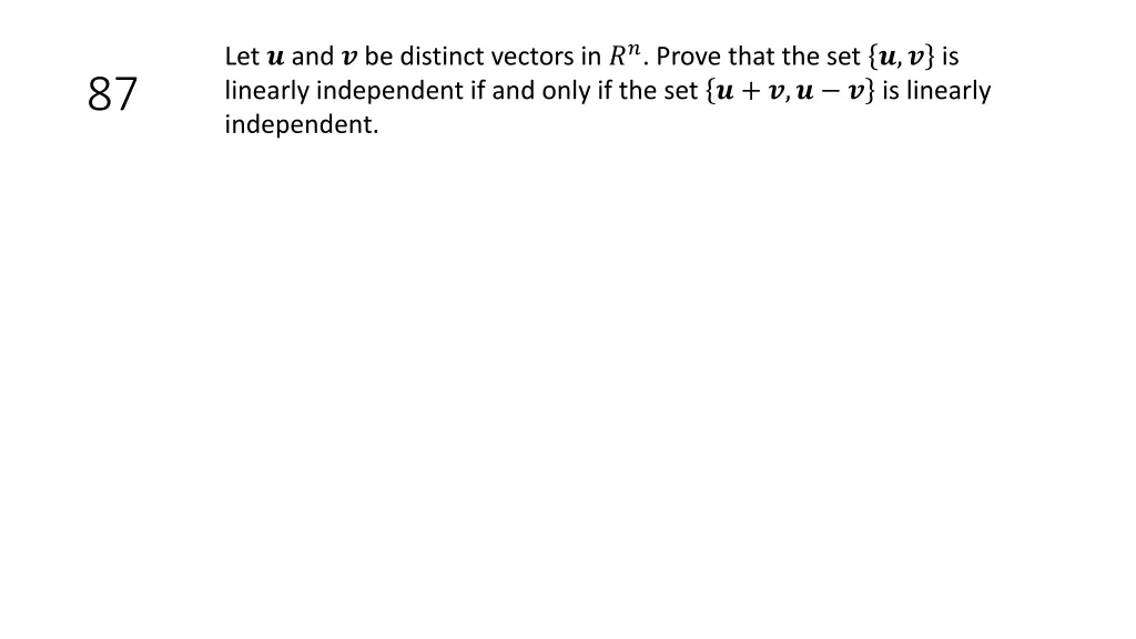 let and be distinct vectors in prove that