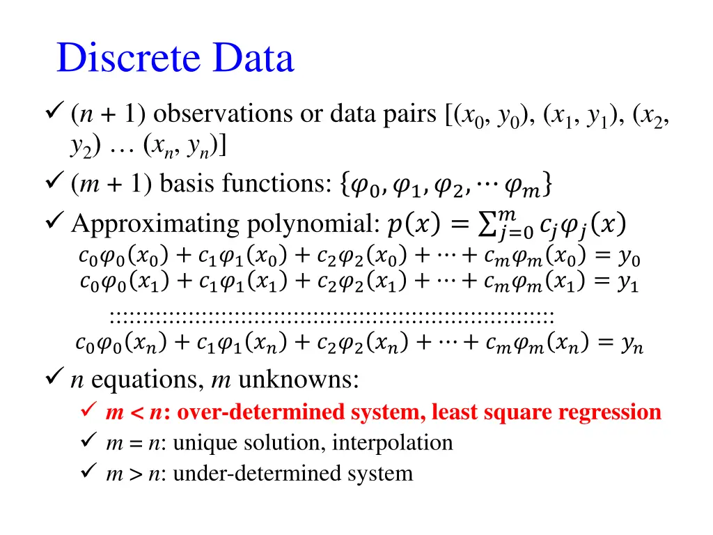discrete data