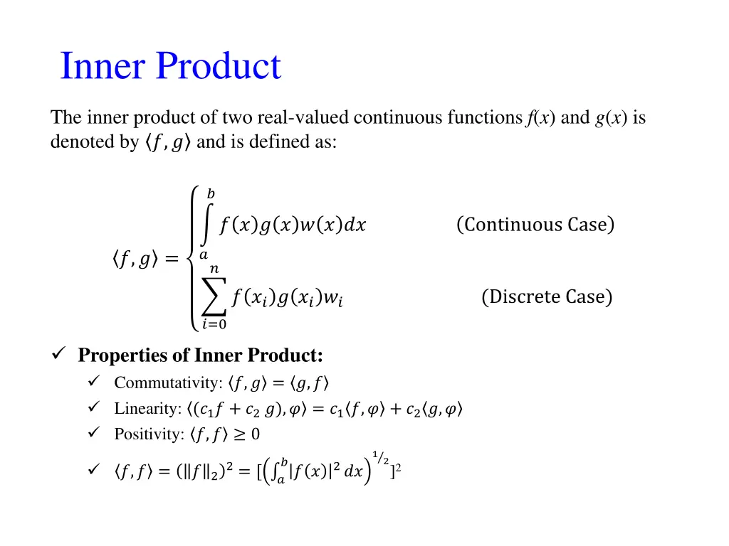 inner product