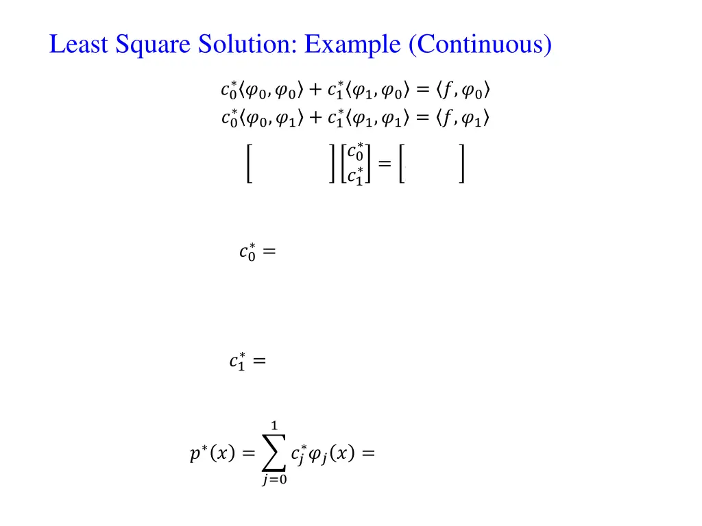 least square solution example continuous 1