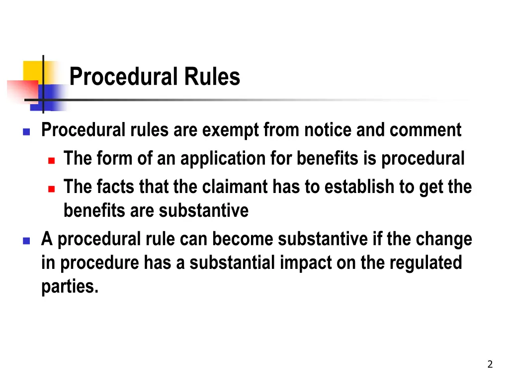 procedural rules