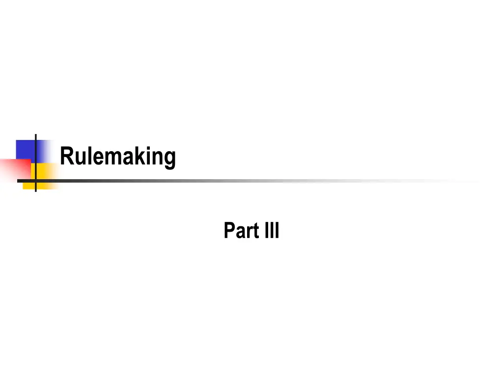 rulemaking
