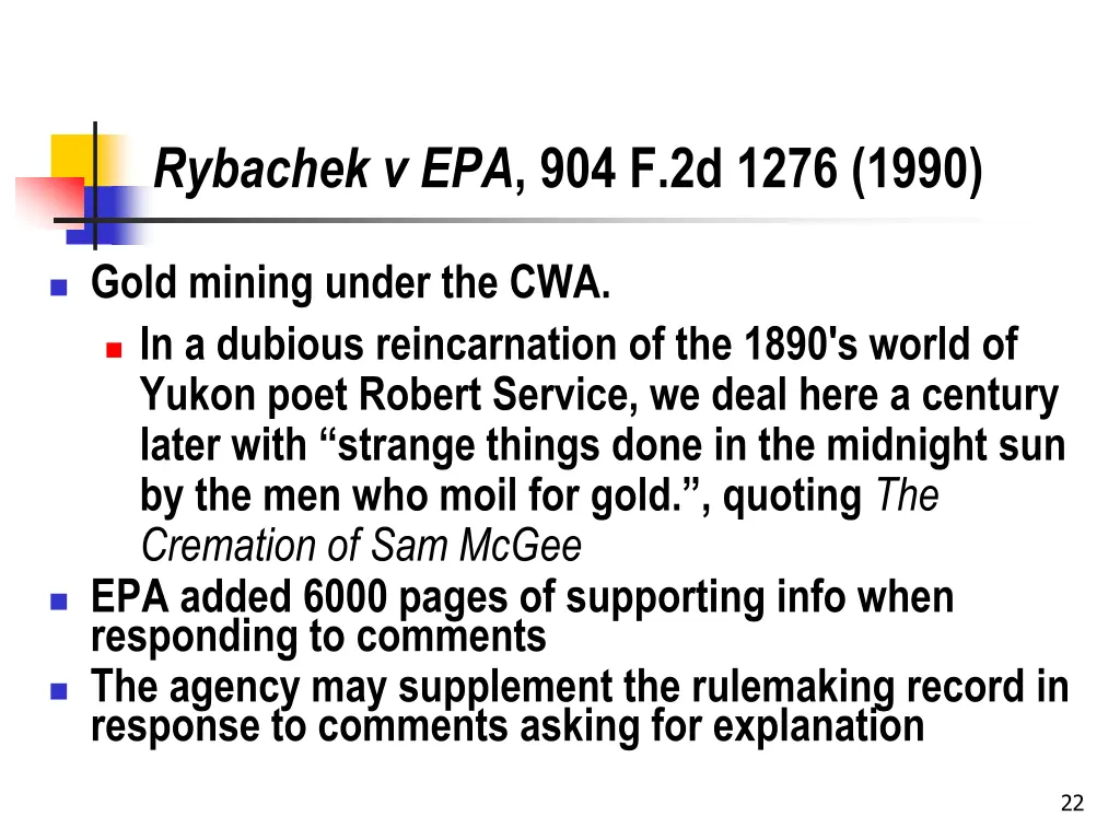 rybachek v epa 904 f 2d 1276 1990