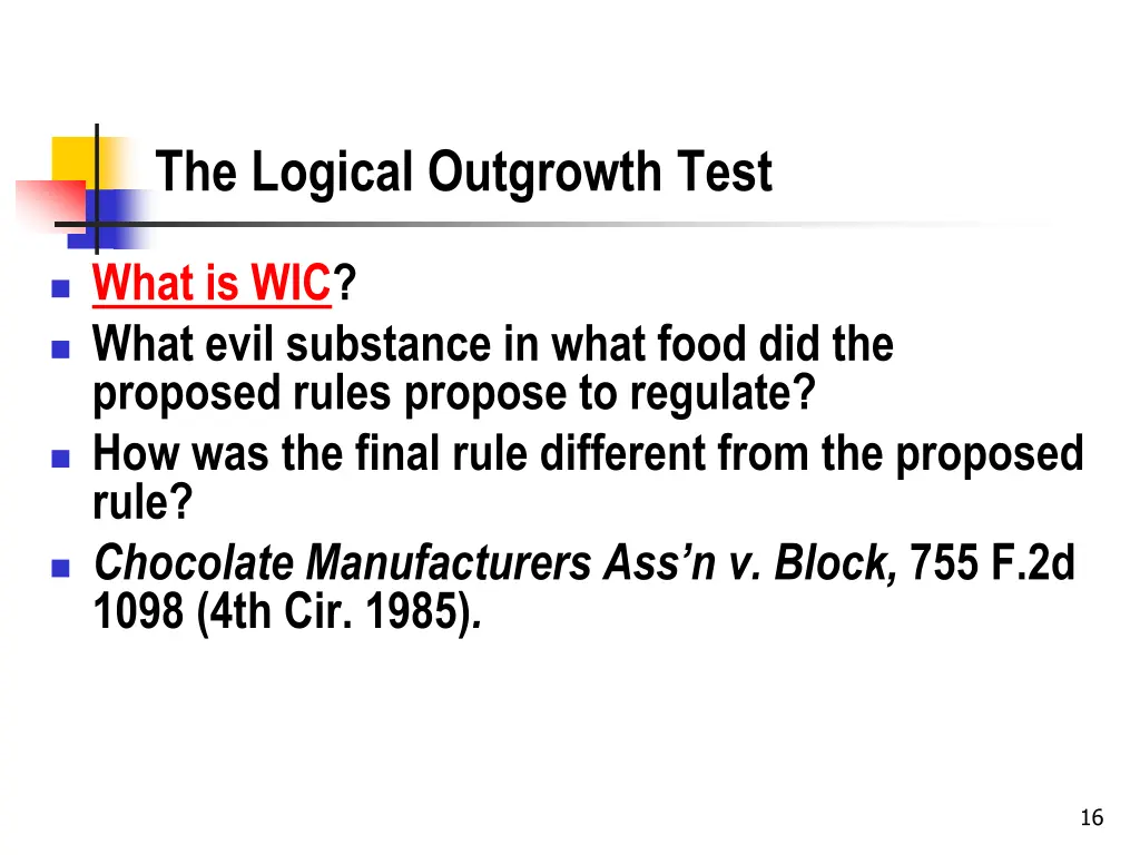the logical outgrowth test