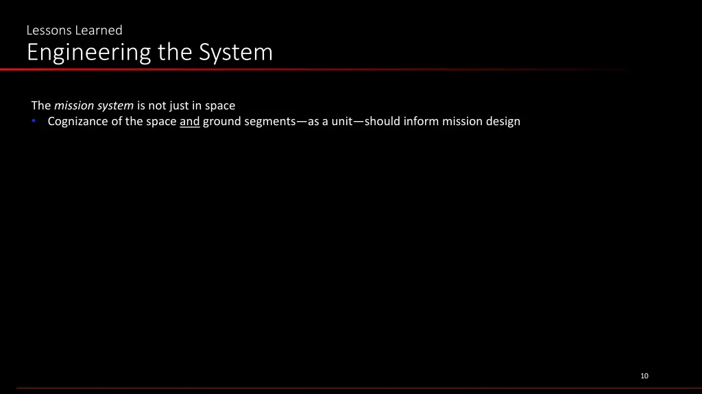 lessons learned engineering the system 4