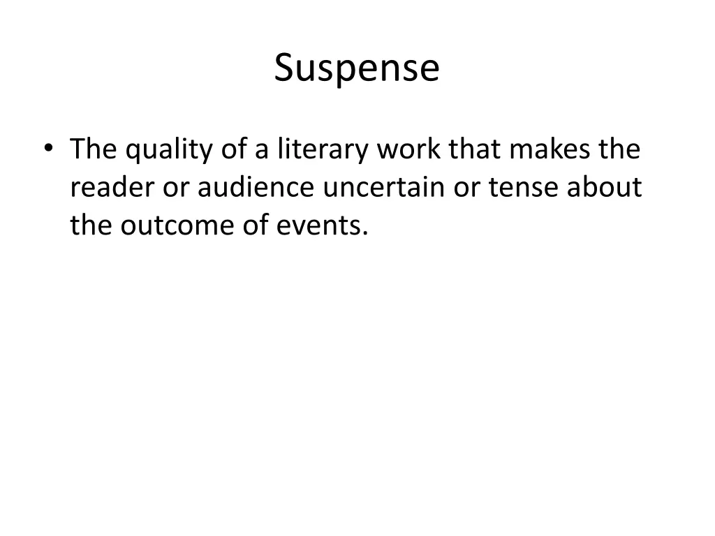 suspense