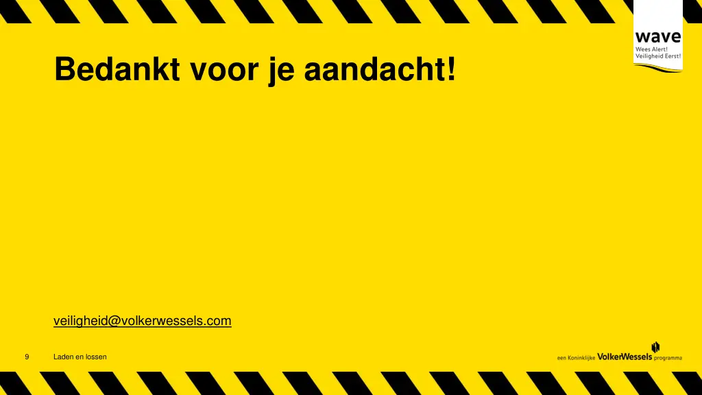 bedankt voor je aandacht
