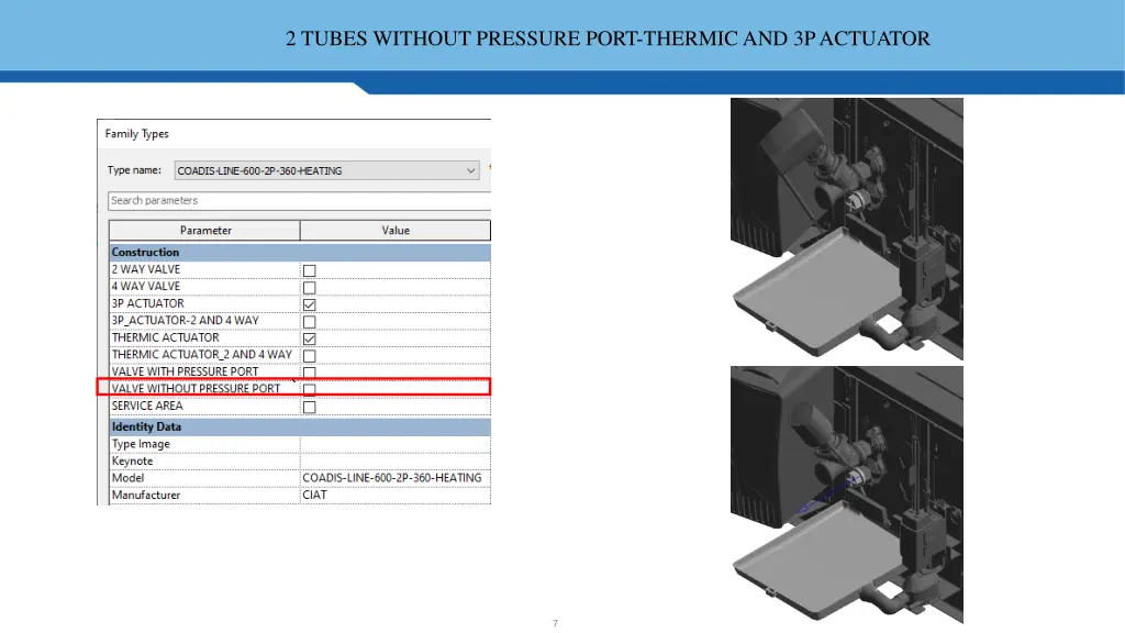 2 tubes without pressure port thermic
