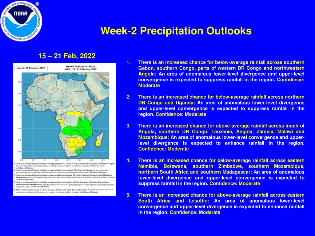 week 2 precipitation outlooks