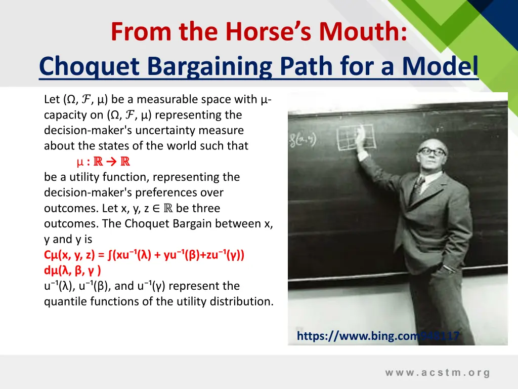 from the horse s mouth choquet bargaining path