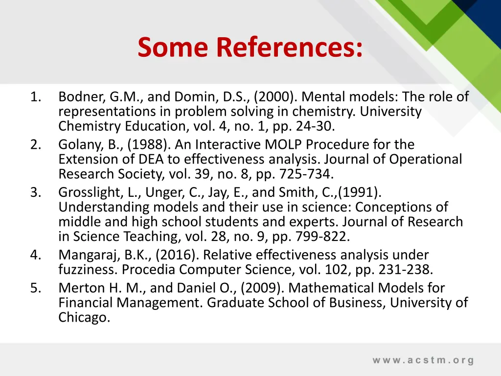 some references