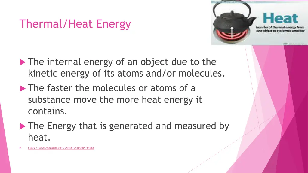 thermal heat energy