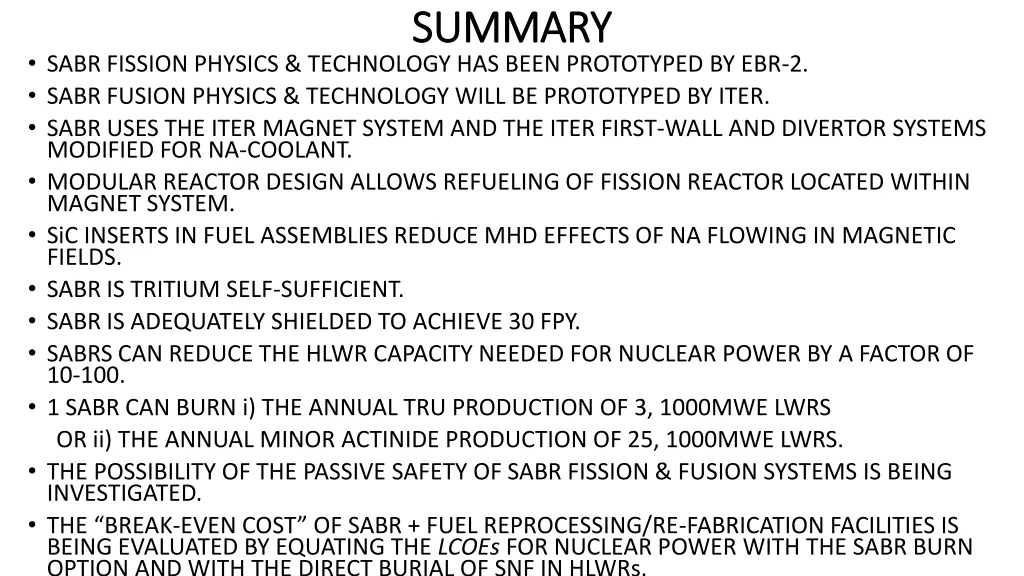 summary summary