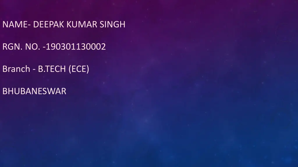 name deepak kumar singh