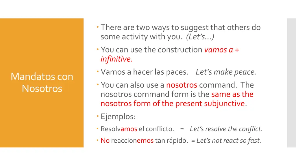 there are two ways to suggest that others do some