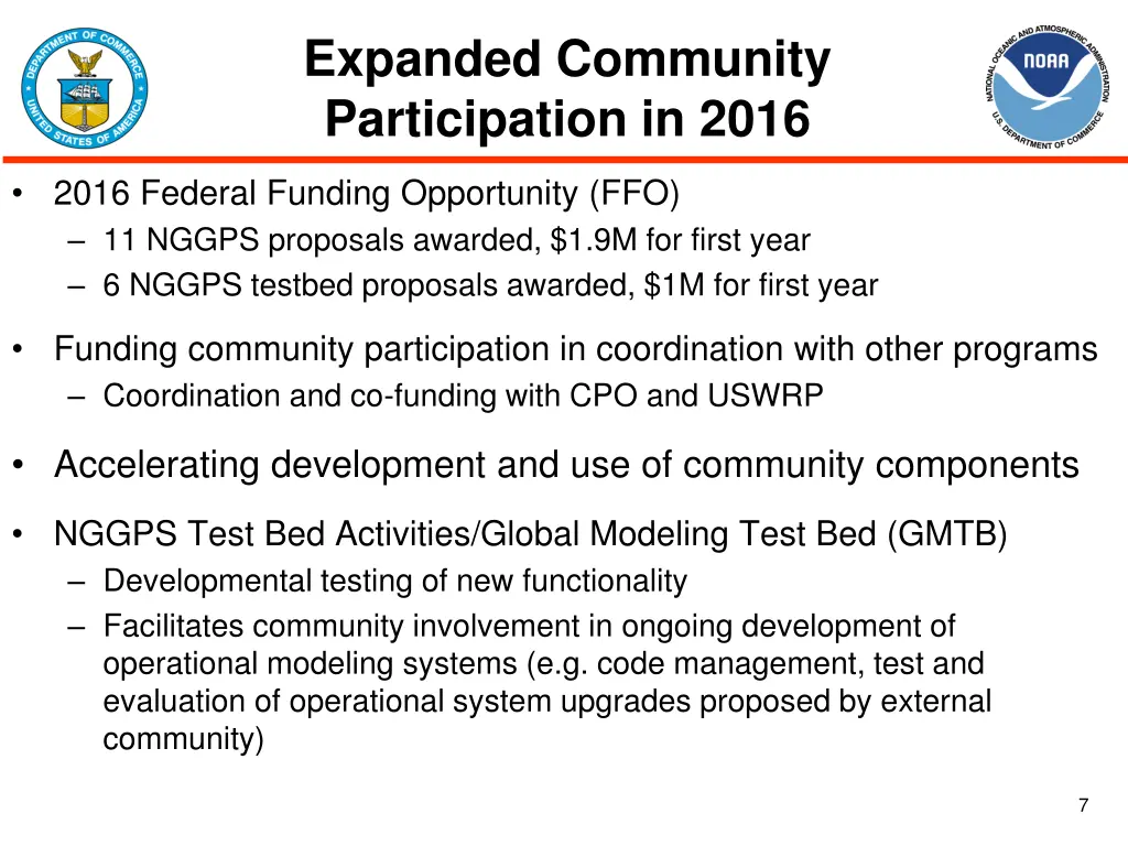 expanded community participation in 2016