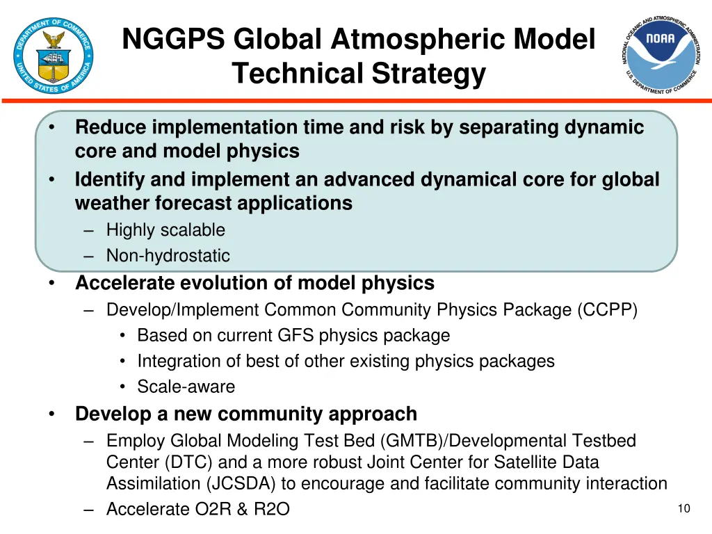 nggps global atmospheric model technical strategy