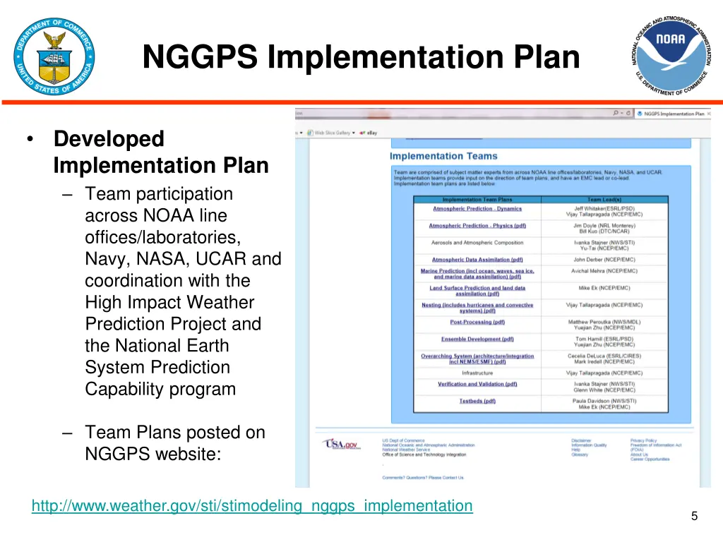 nggps implementation plan
